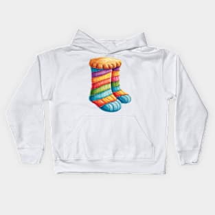 Gingerbread Socks Kids Hoodie